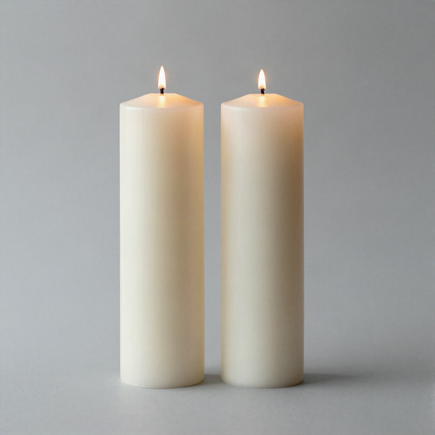 Ivory Taper Candle Pair
