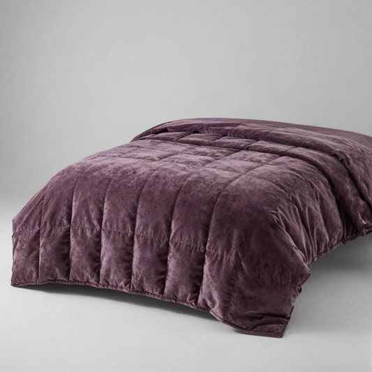 Velvet Quilted Bed Runner