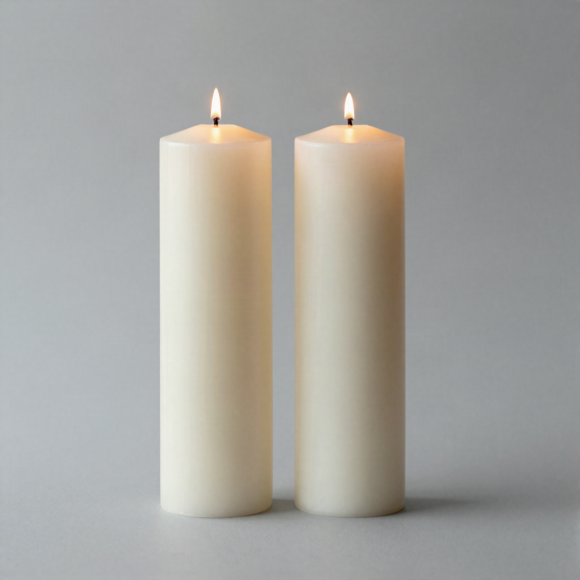 Ivory Taper Candle Pair